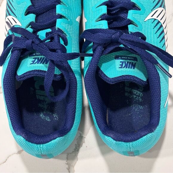 Nike | Women's Zoom Rival Track Racing Cleats Athletic Shoes Blue/Green - Picture 5 of 9